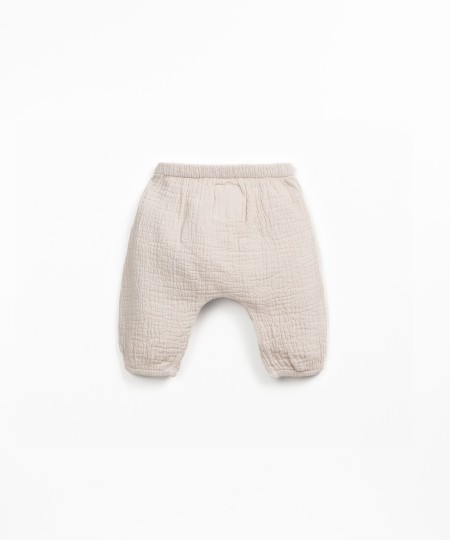 Pantalon en tissu de coton