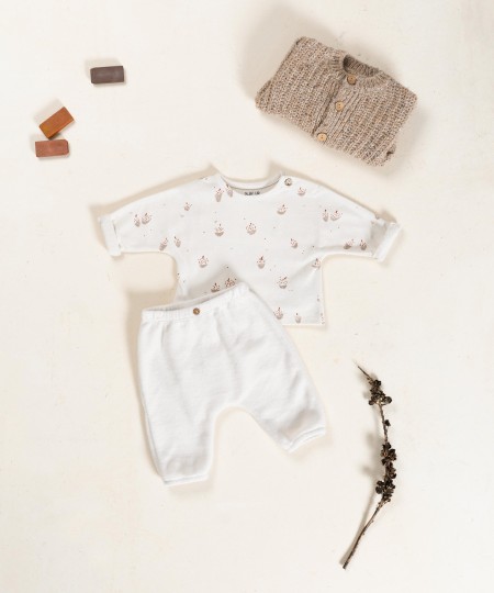 Calça de malha polar