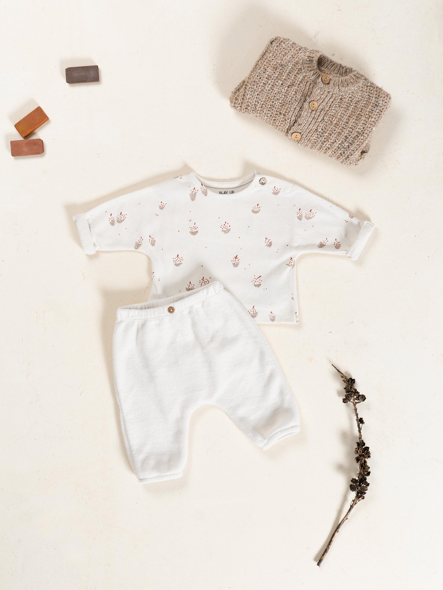 Calça de malha polar