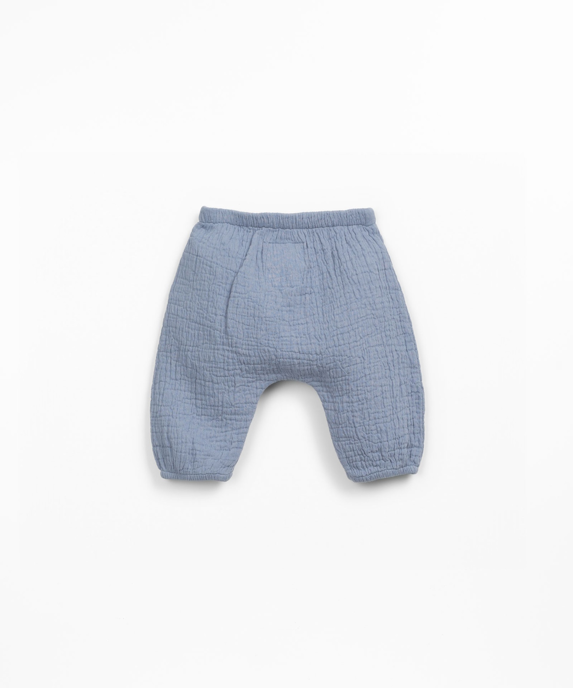 Pantalones de tela de algodn con cinturilla elstica