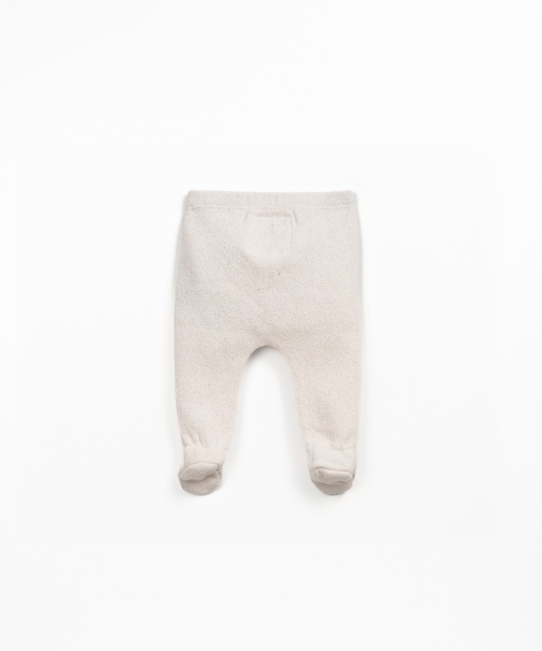 Knit trousers with brushed interior
