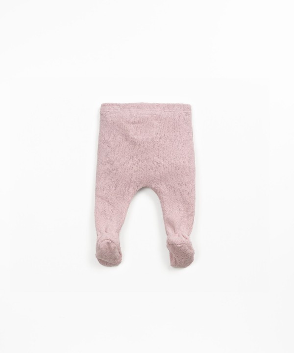 Knit trousers with brushed interior