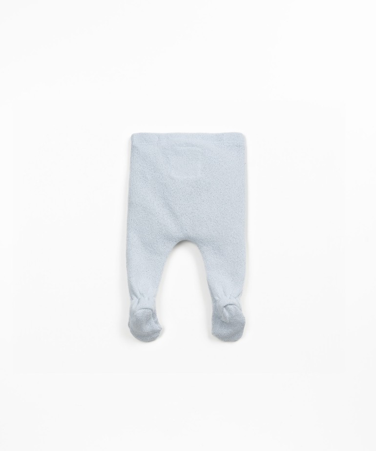 Knitted trousers with brushed interior