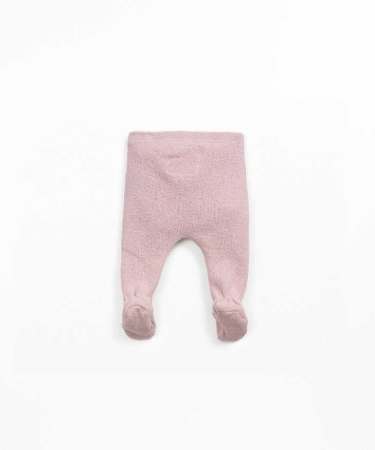 Knit trousers with brushed interior