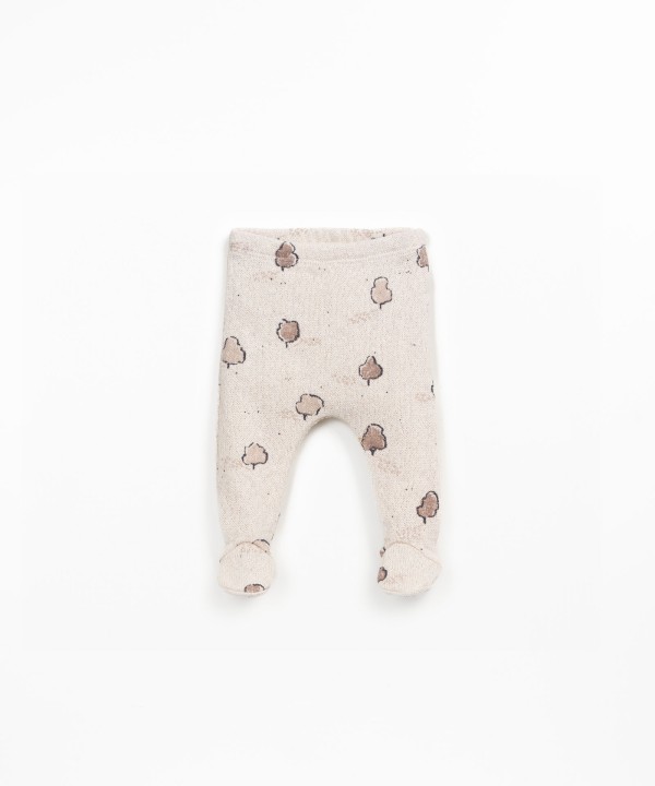 Cal�a de malha com mistura de algod�o org�nico e algod�o regenerativo