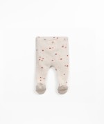 Pantalones de punto con estampado de arndanos