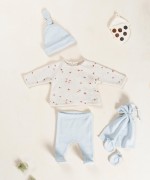 Pantalones de punto con mezcla de fibras naturales y fibras recicladas