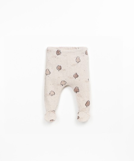 Cal�a de malha com mistura de algod�o org�nico e algod�o regenerativo