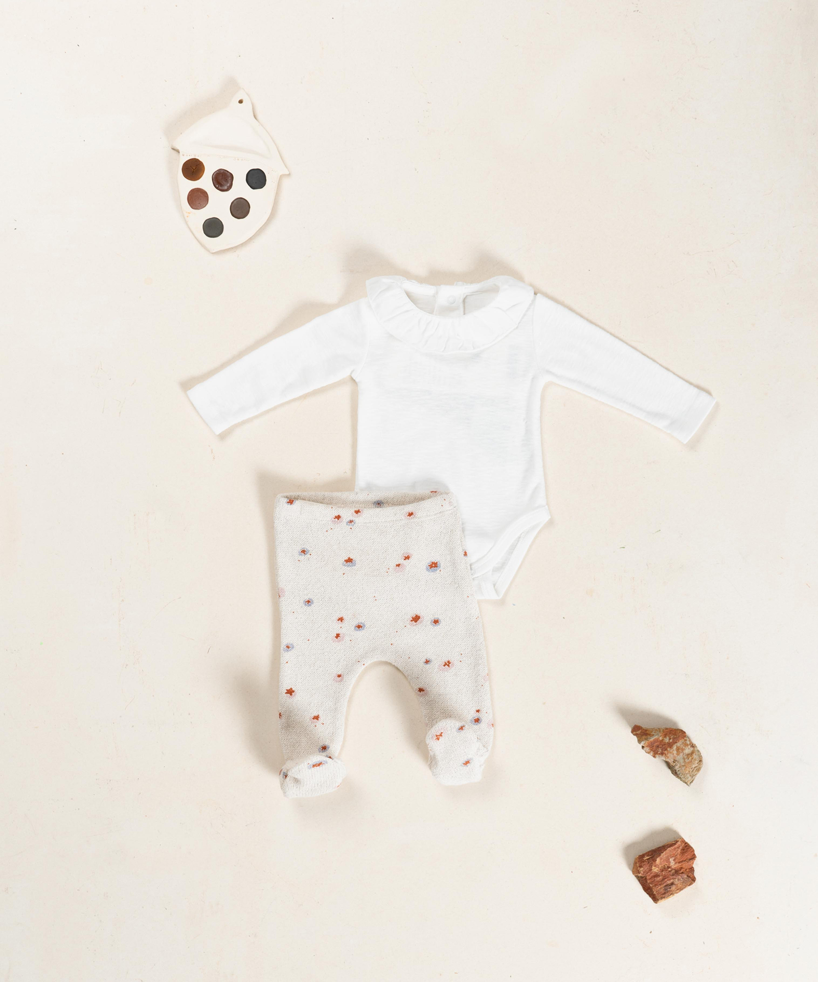 Jersey trousers in a blend of organic cotton and regenerative cotton