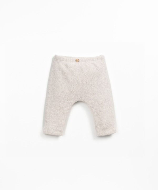 Leggings com mistura de algod�o regenerativo e algod�o reciclado