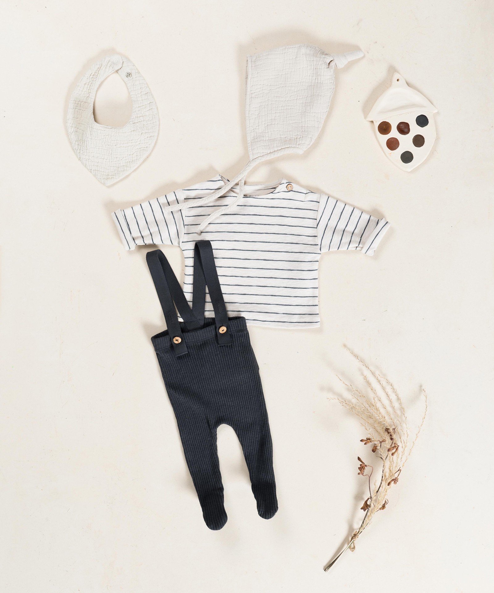 Organic cotton knit leggings