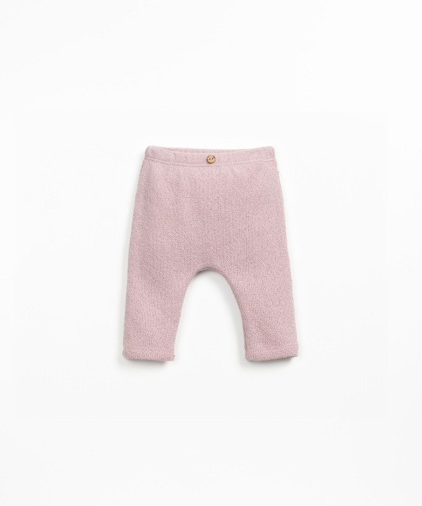 Leggings com mistura de algod�o regenerativo e algod�o reciclado