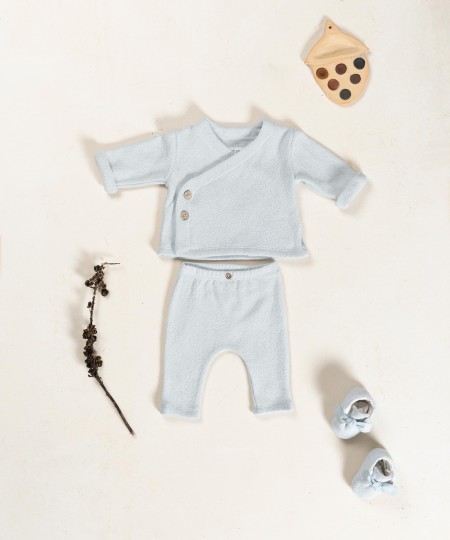 Leggings in misto cotone rigenerativo e cotone riciclato