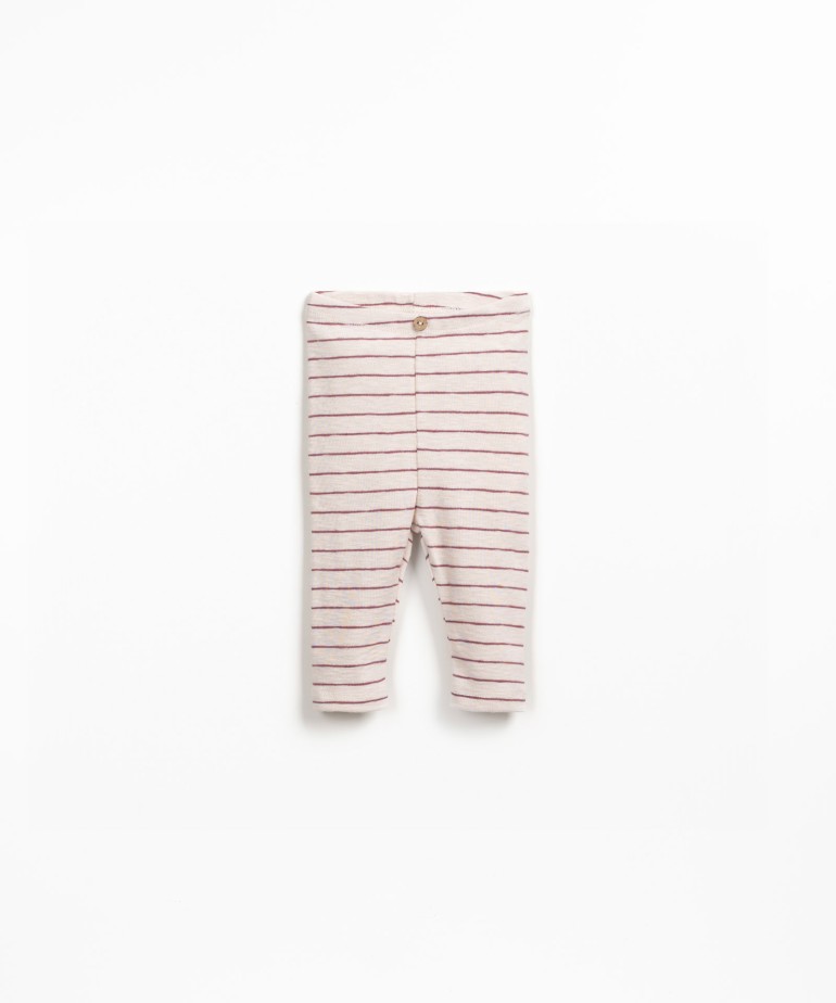 Leggings de rayas en algodn orgnico