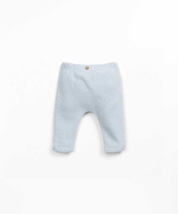 Leggings com mistura de algod�o regenerativo e algod�o reciclado