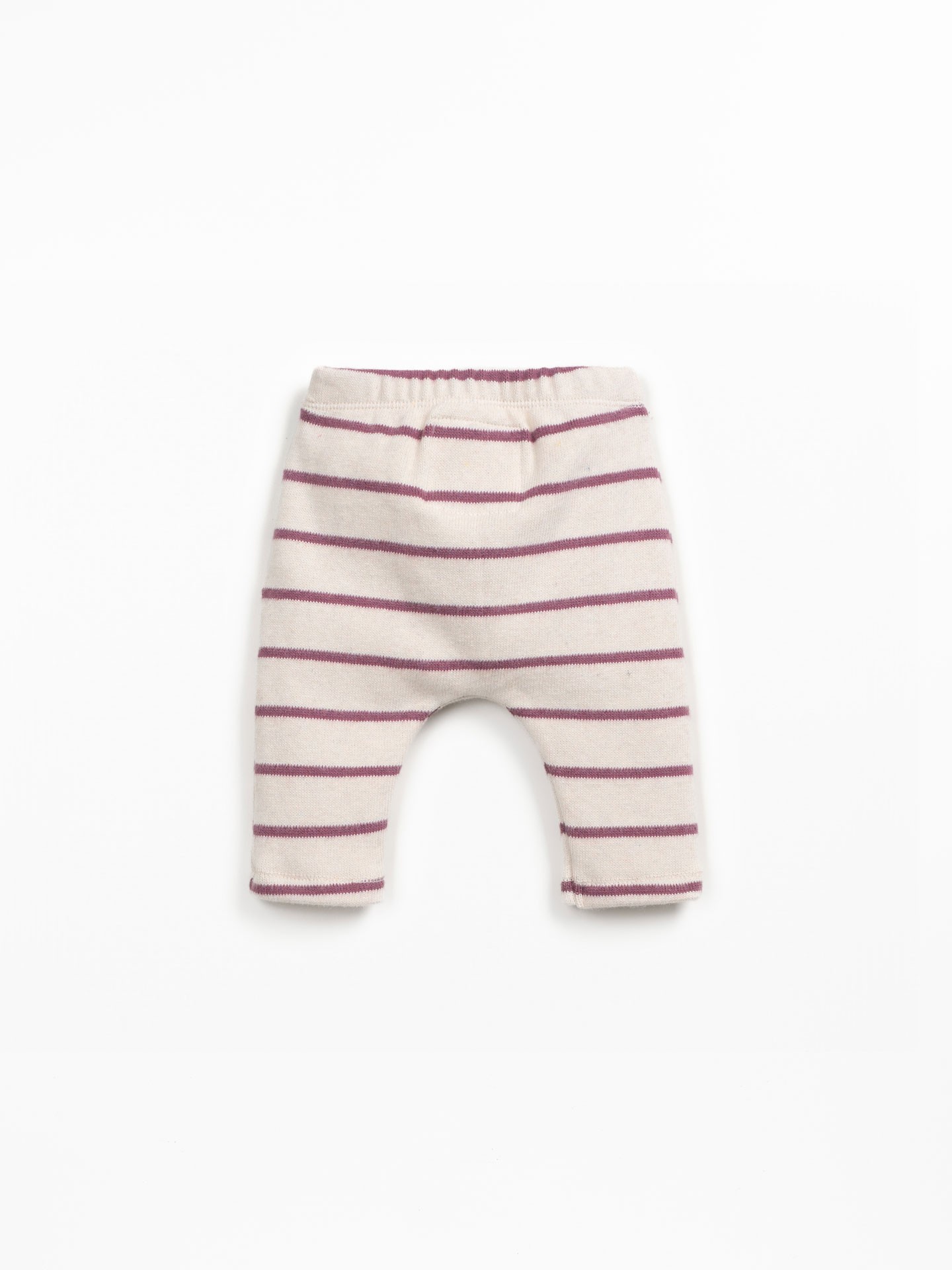 Leggings às riscas com carda interior