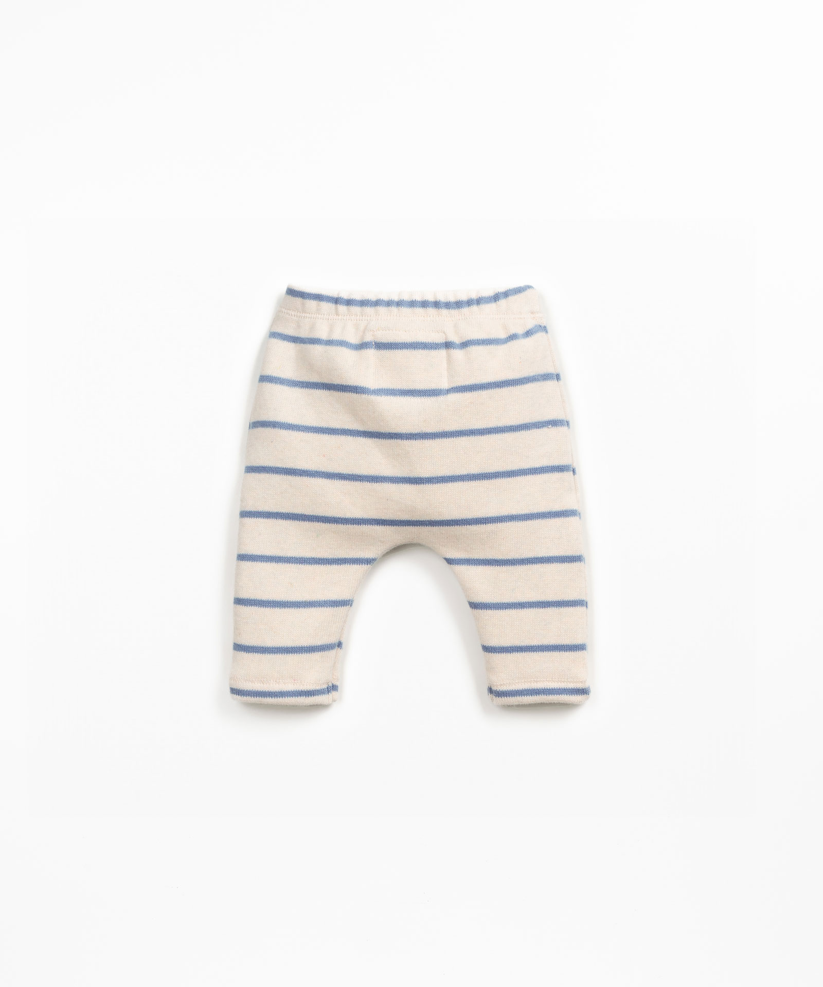 Striped leggings with brushed interior