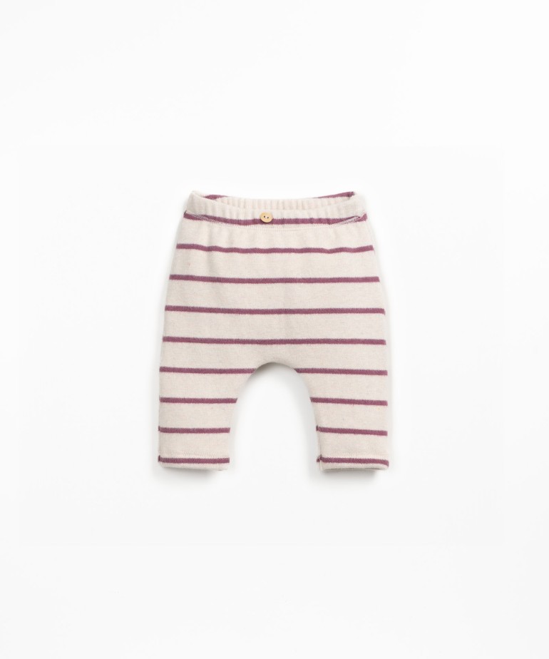 Leggings a rayas con interior afelpado