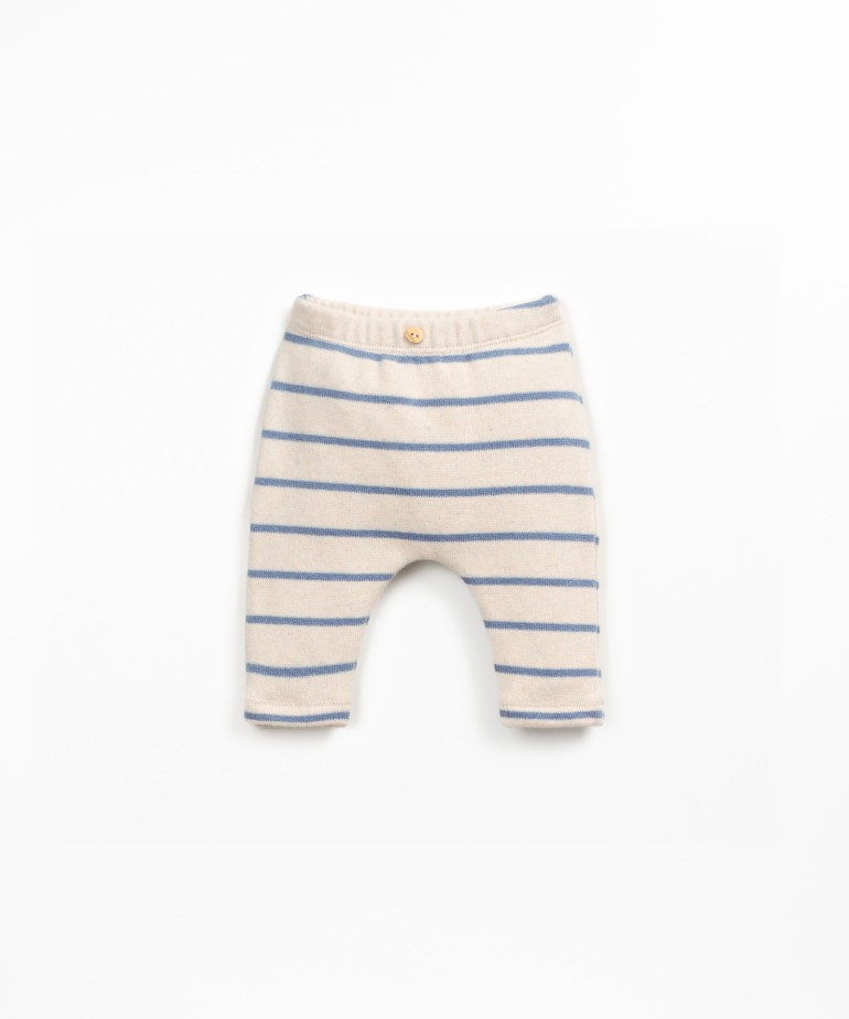 Leggings a rayas con interior afelpado