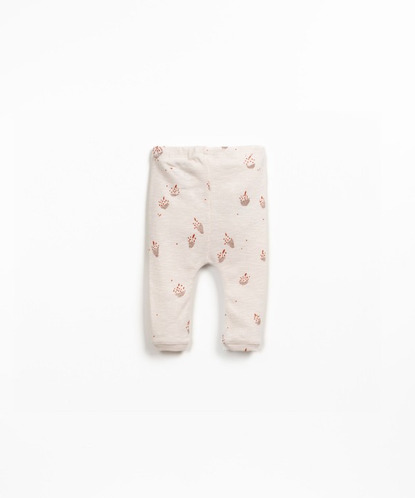 Leggings com fibras naturais