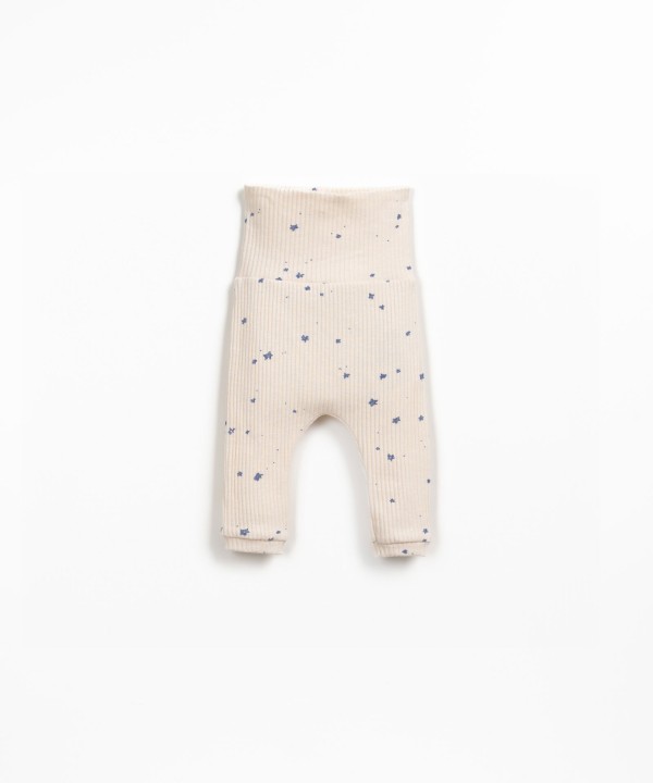 Jersey leggings with print