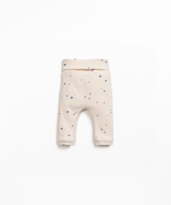 Jersey leggings with print