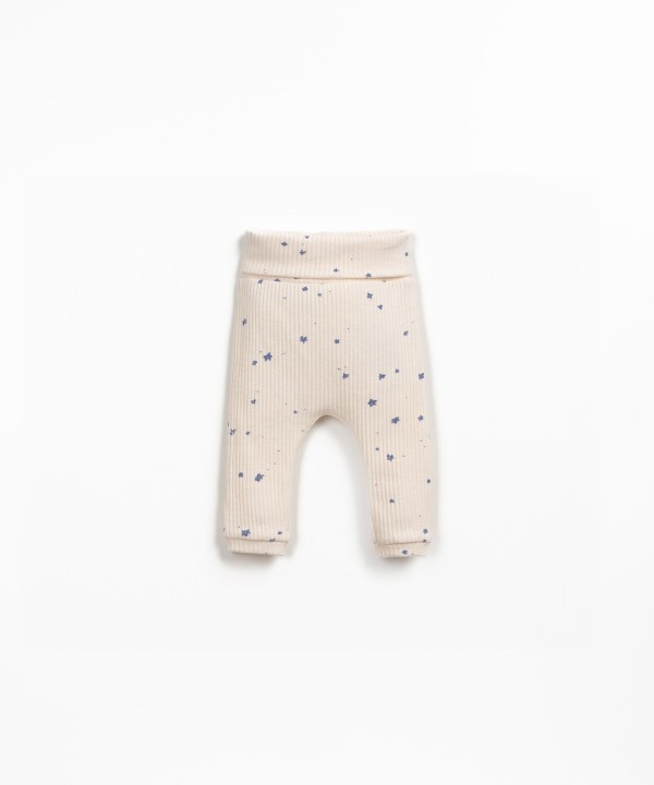 Jersey leggings with print