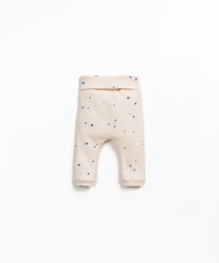 Jersey leggings with print