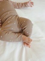 Knit leggings with print