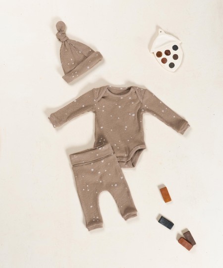 Leggings in maglia con stampa