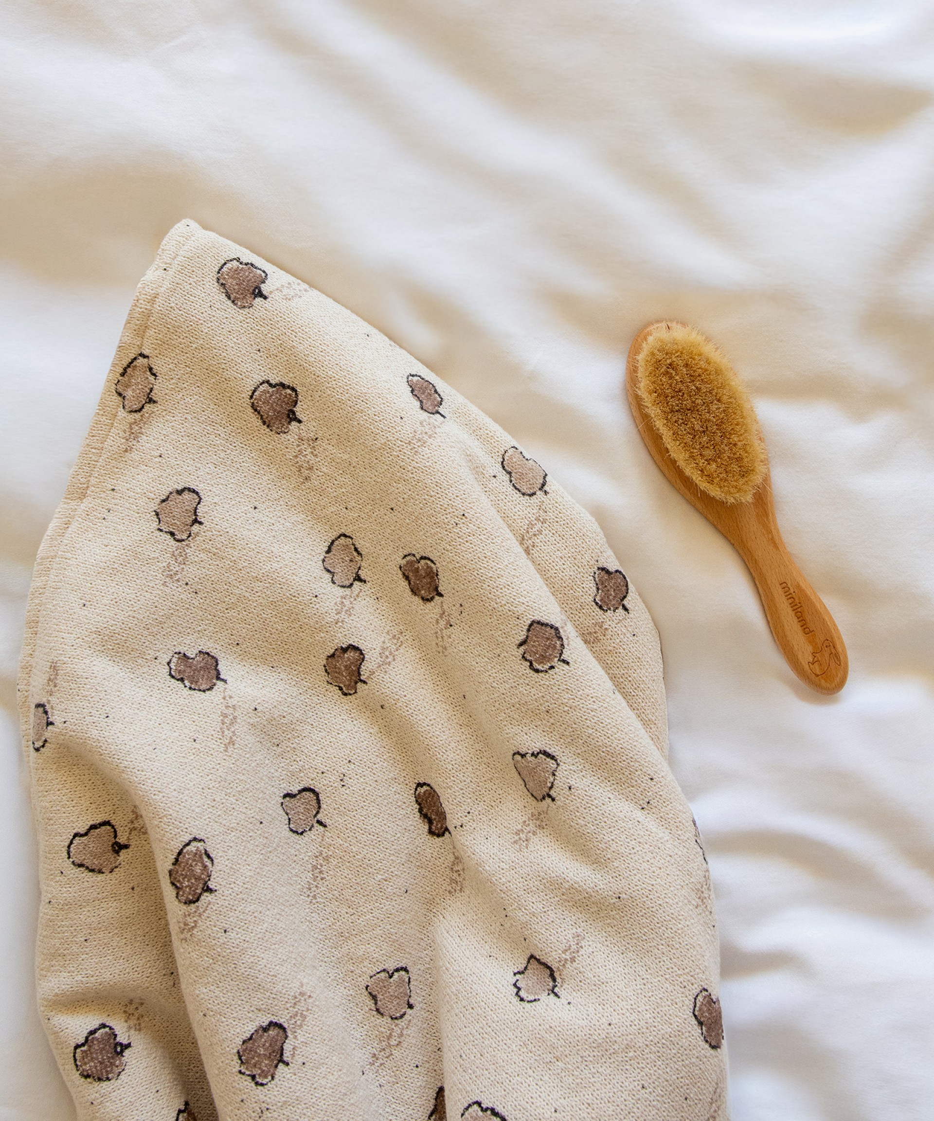 Muselina con estampado de rboles