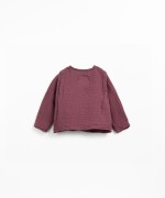 Blusa cruzada en tejido de algodn