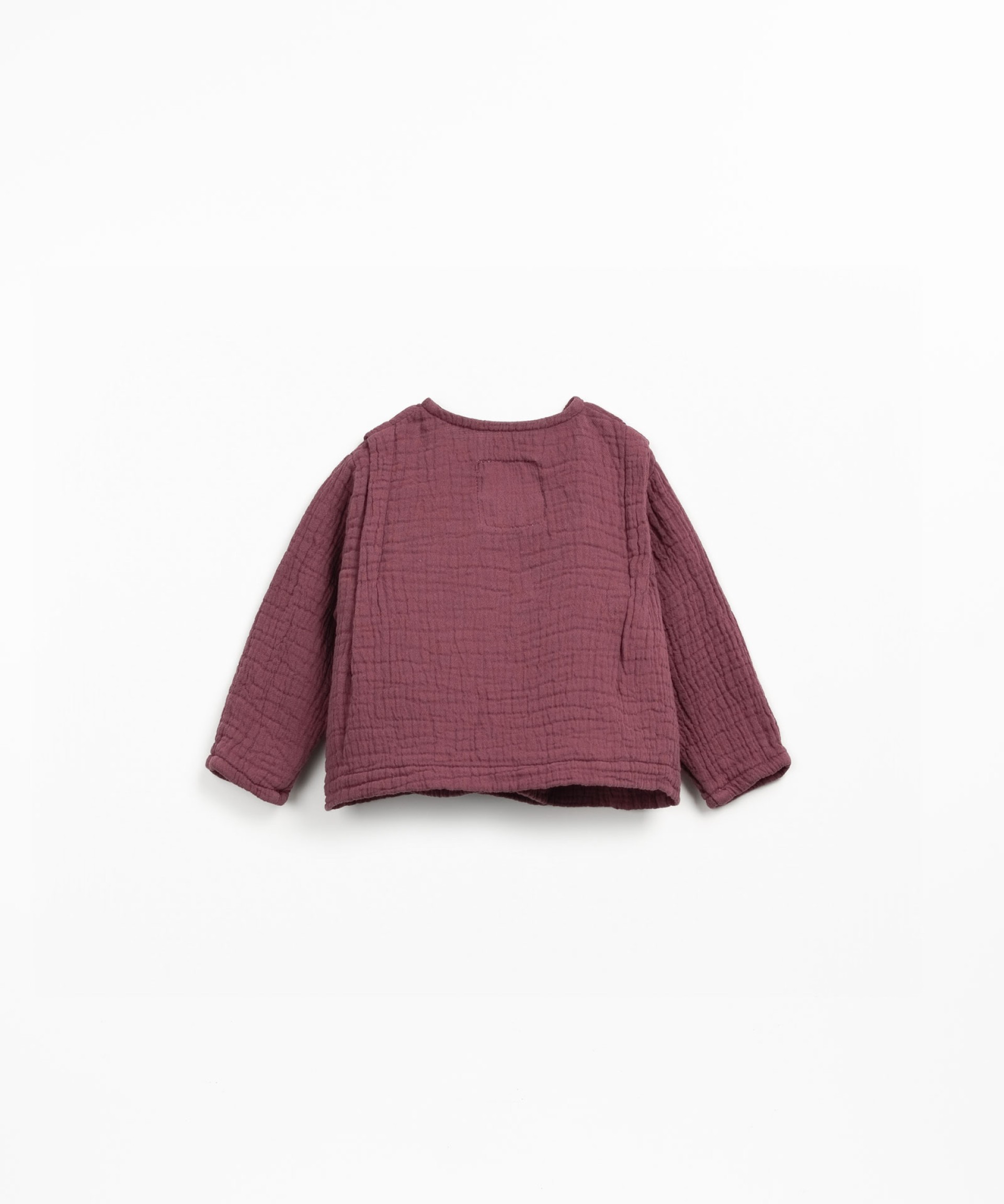 Blusa cruzada en tejido de algodn