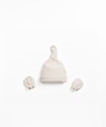 Conjunto con mezcla de fibras naturales y fibras recicladas