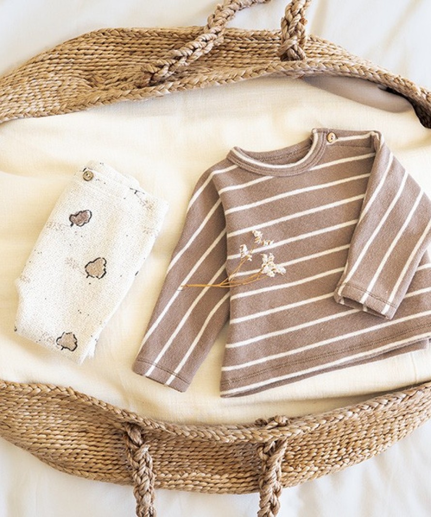 Maglione in maglia con miscela di fibre naturali e cotone riciclato