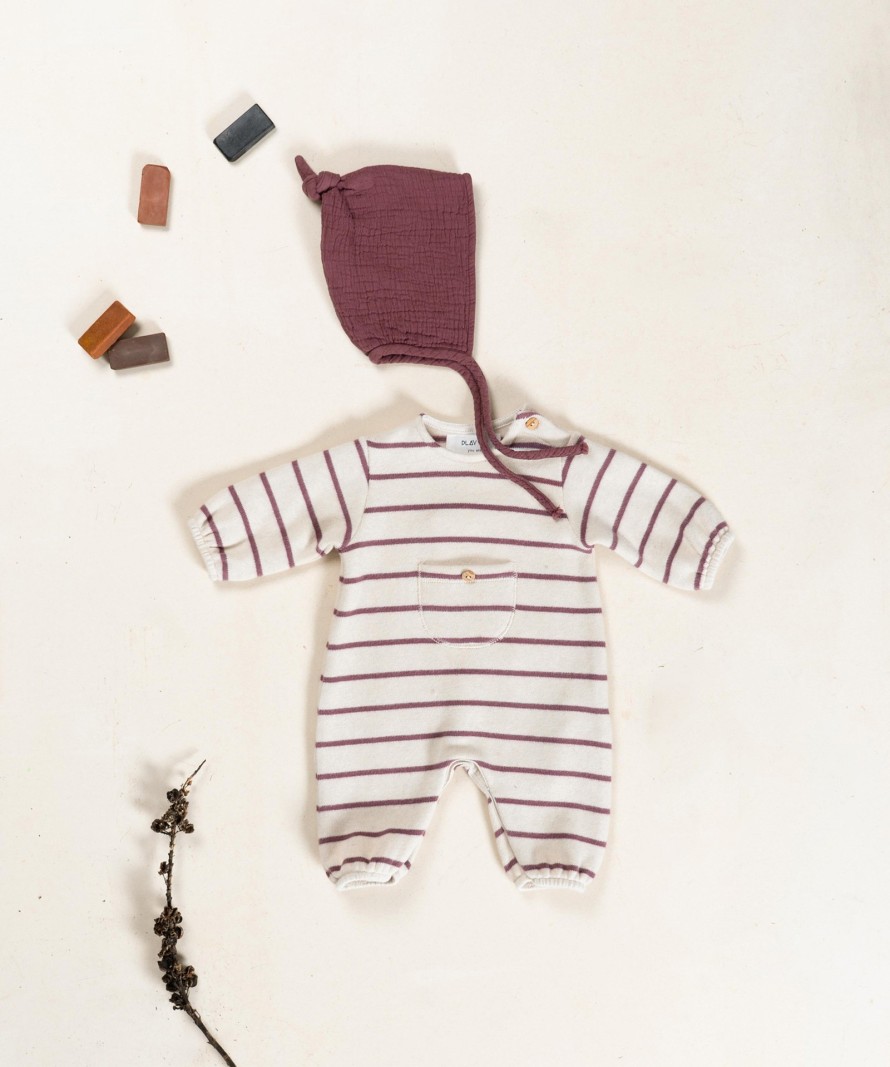 Combinaison en maille ray�e