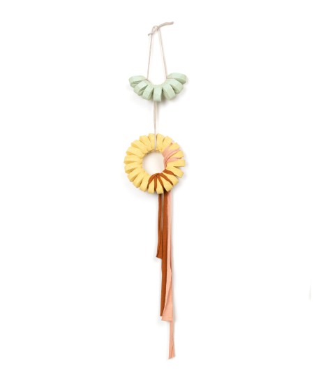 CERAMIC PALETTE WITH WATERCOLORS AND BRUSH