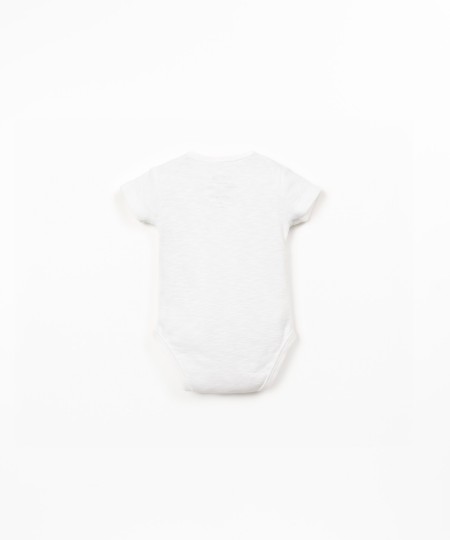 Body in cotone biologico con maniche corte