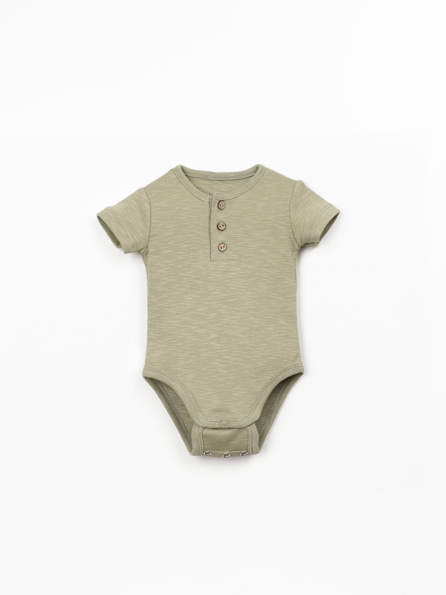 Body in cotone biologico con maniche corte