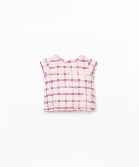 Blusa con stampa a quadretti