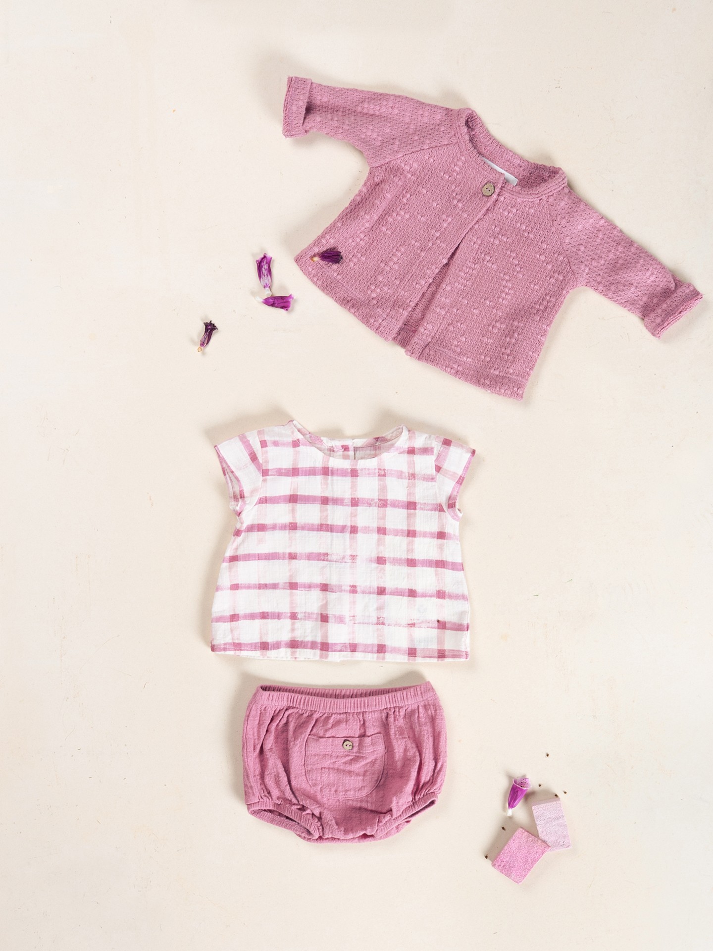 Blusa con stampa a quadretti