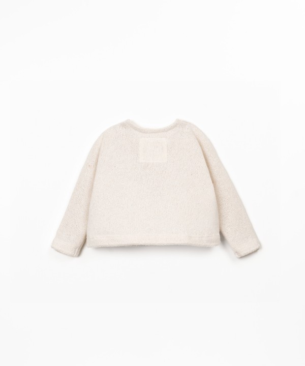 Maglione in misto fibre naturali e fibre riciclate