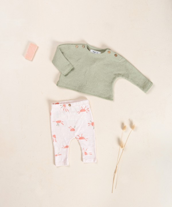 Maglia in misto fibre naturali e riciclate