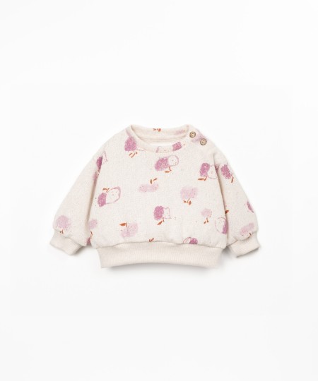 Maglione con stampa di mele