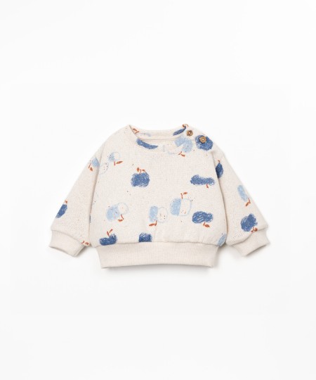 Maglia con stampa di mele