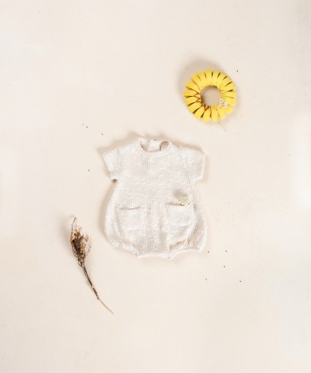 Tuta in misto cotone e cotone riciclato