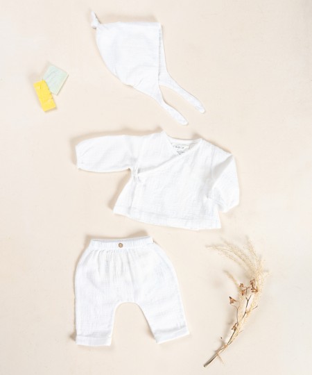 Pantalon en tissu en coton biologique