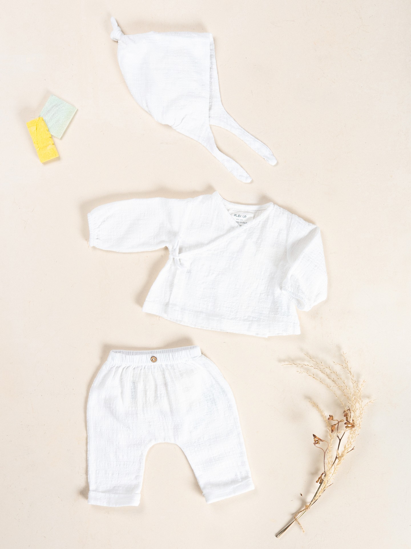 Pantaloni in tessuto di cotone biologico