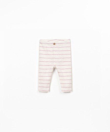 Leggings in cotone biologico con righe