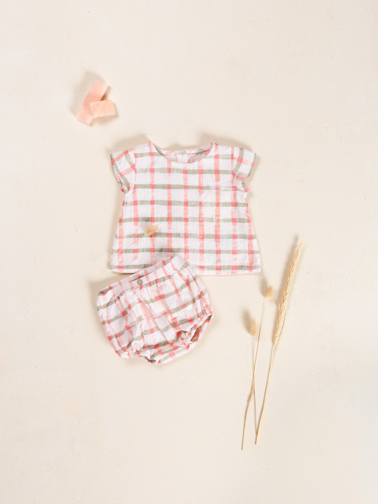 Pantaloncini in cotone biologico con fantasia